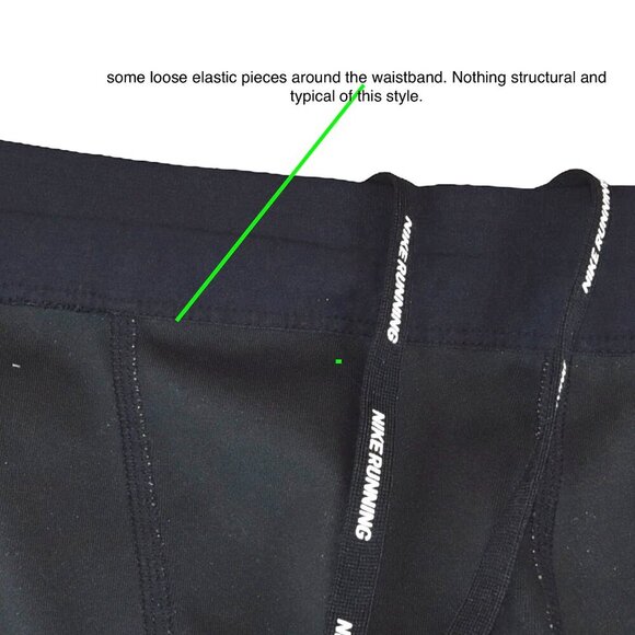 Nike Zonal Strength Running Tights Size M Black Gray Compression Training Pants - Picture 11 of 11